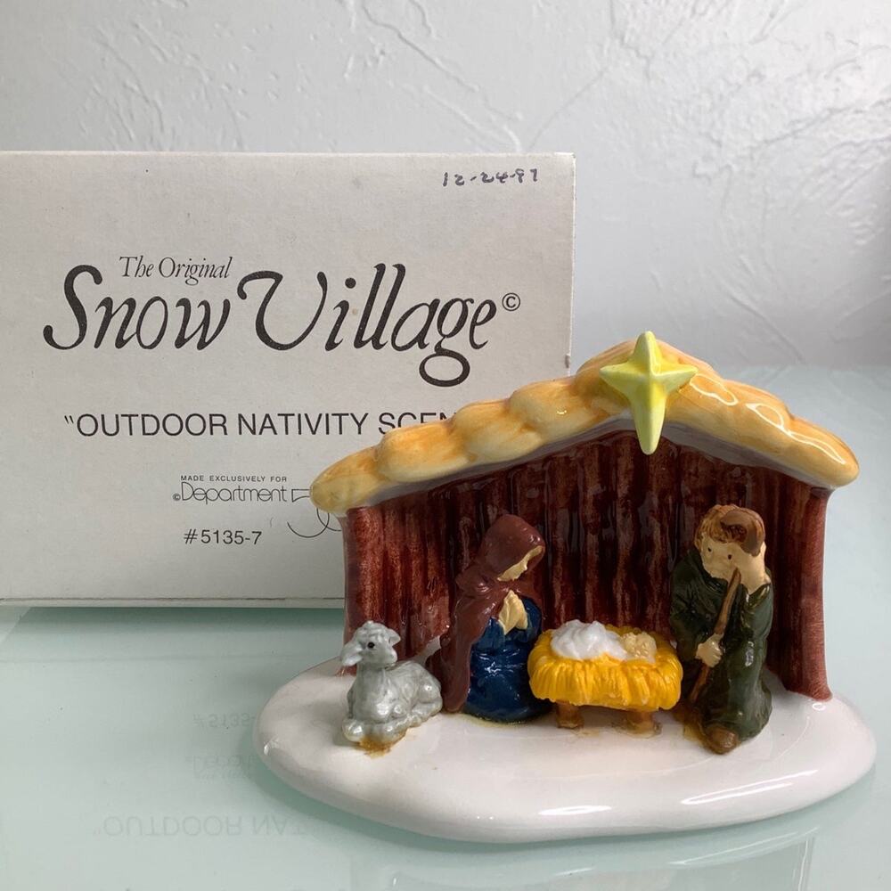 Department 56 SV Outdoor Nativity old stock NEW in box